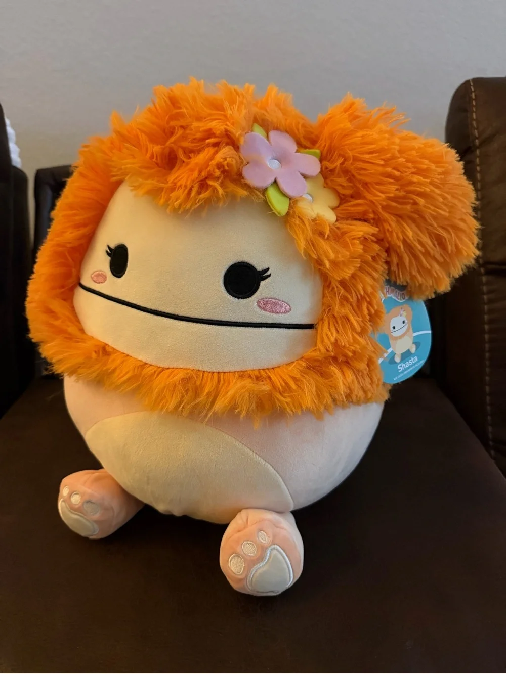 Squishmallows Orange Floral Shasta Plush